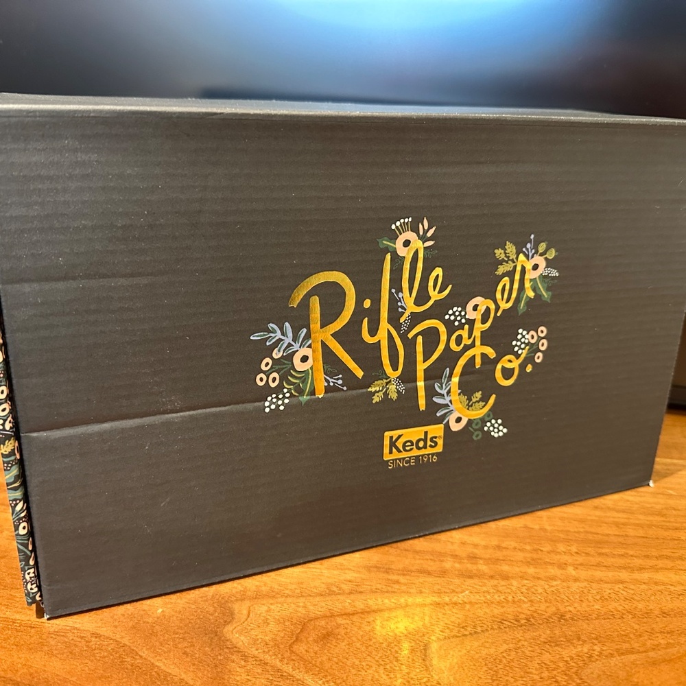 New Women's Keds Rifle Paper Co. Floral Print Sneakers Casual Shoes size 7.5 U.S - Picture 10 of 10